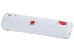 GILDE Serviette Pretty Rose mit Rosendesign, 40×40 cm